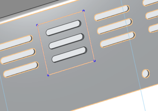 uneven holes in a sheet metal part