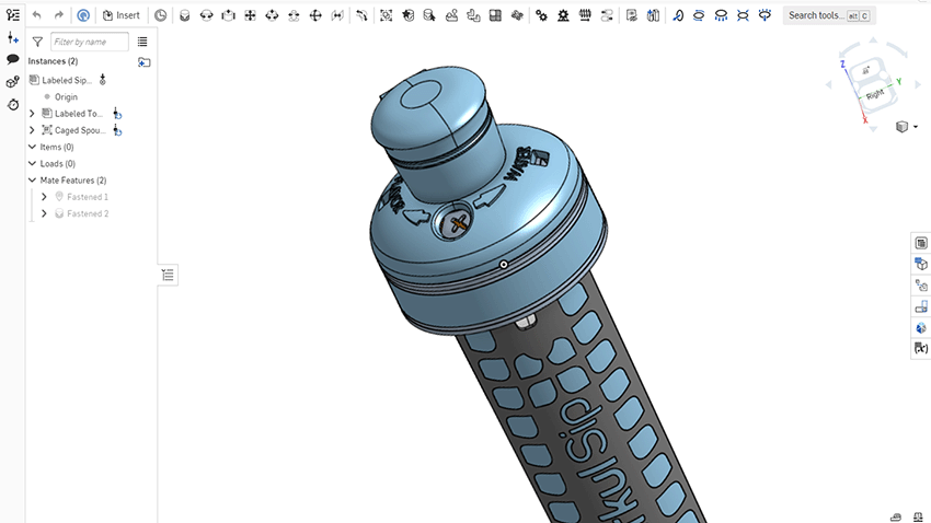 Cirkul CAD model in Onshape