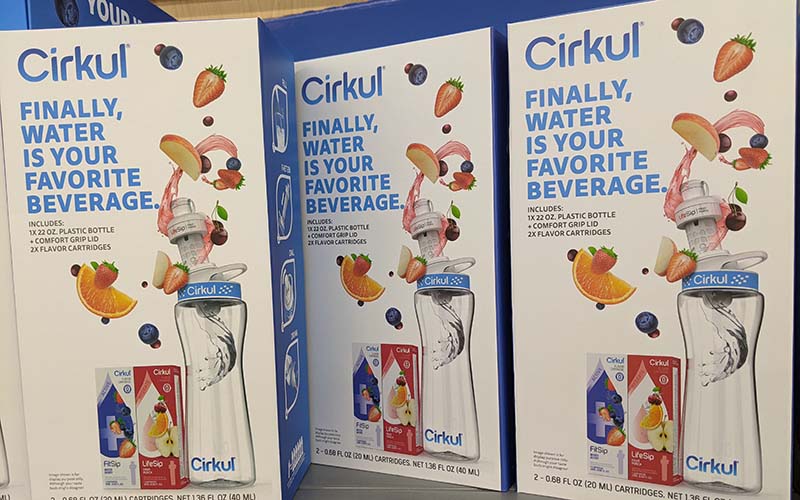 Cirkul Water Bottle Store Display